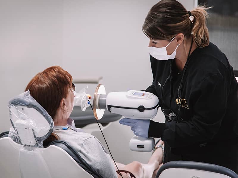 Helping a patient